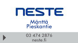 Neste Mänttä Pieskantie logo